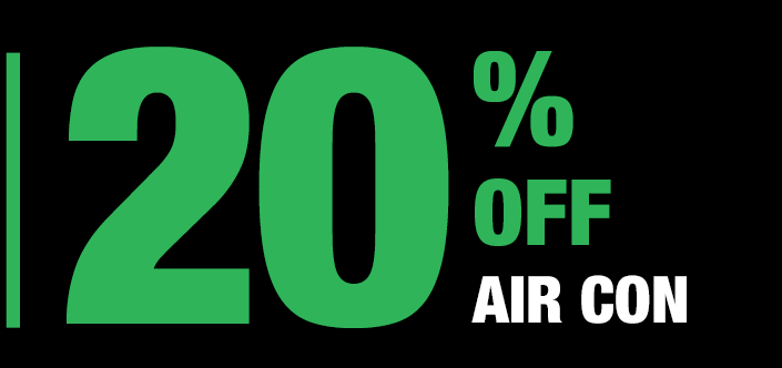 20% OFF AIR CON