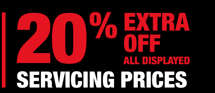 20% OFF SERVICING