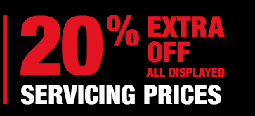 20% OFF SERVICING